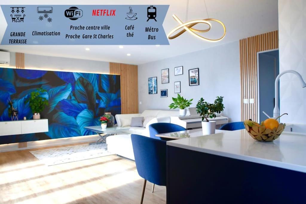 Апартаменти T3 Le Designer 4E-Terrasse-Climatisation & Netflix Марсель Екстер'єр фото